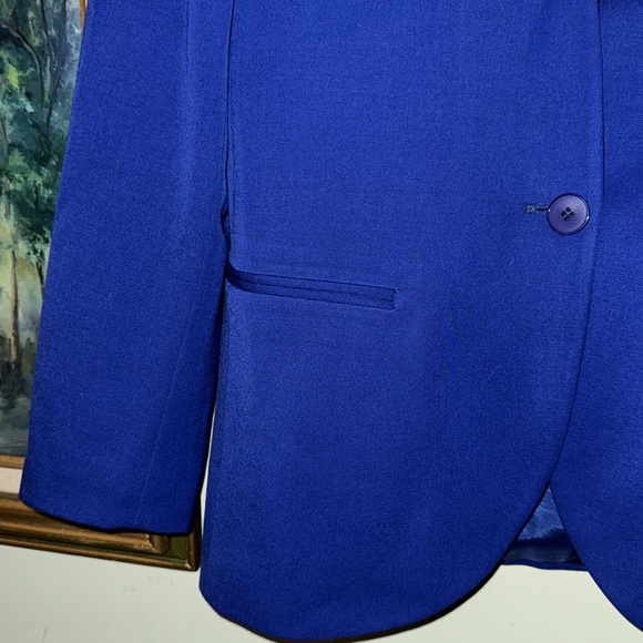 Christian Dior Women’s Paris Blazer Suit Jacket Size 8 Small Medium Blue - Picture 4 of 4
